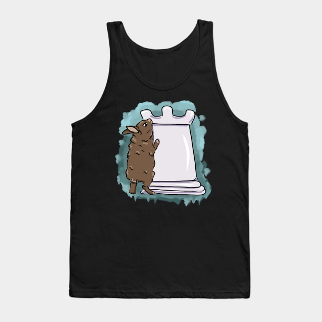 Bunny chess player Tank Top by Antiope